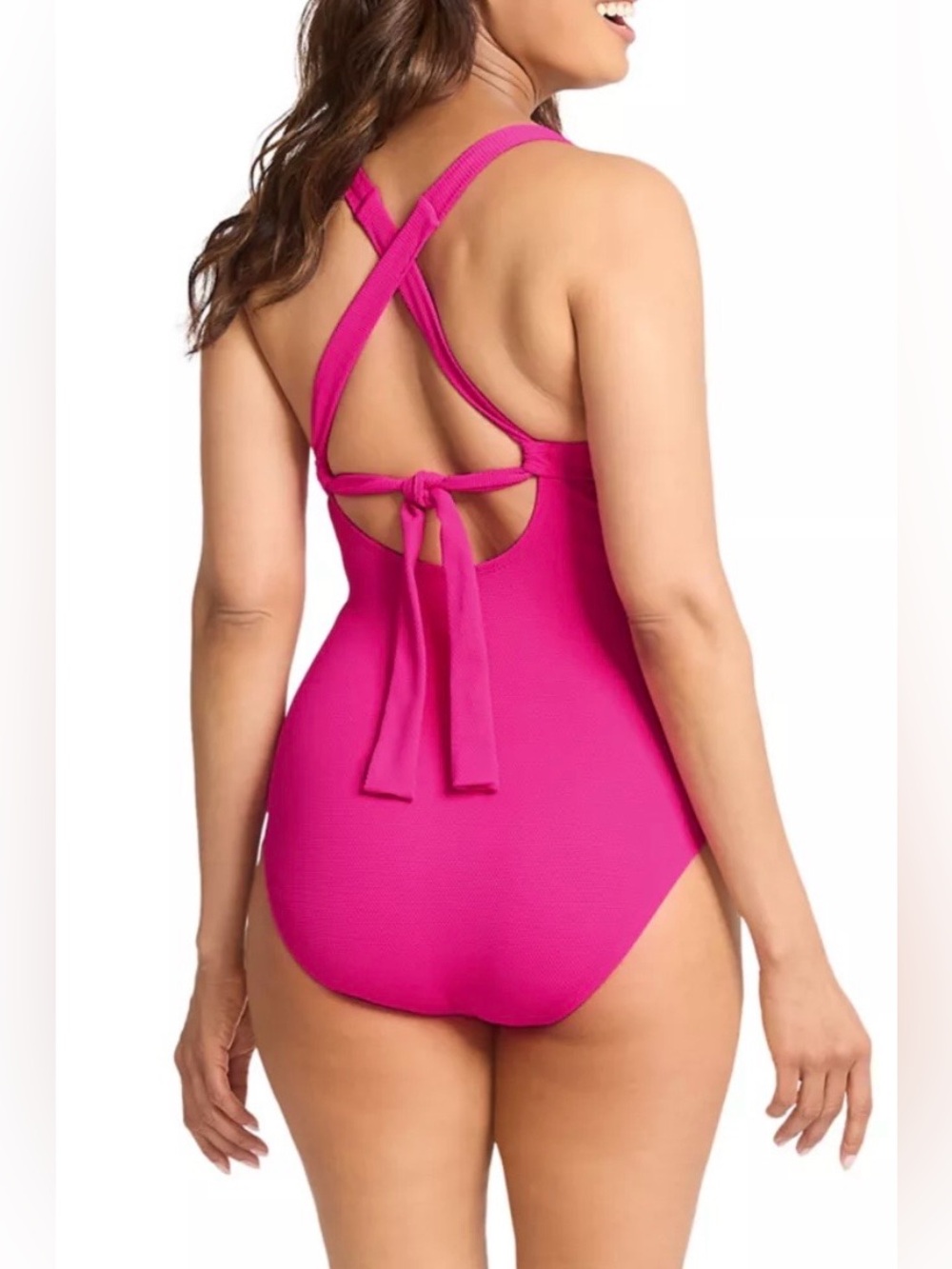 Tommy Bahama Island Clays V-Neck One-Piece Swimsuit size 6 - Picture 2 of 14